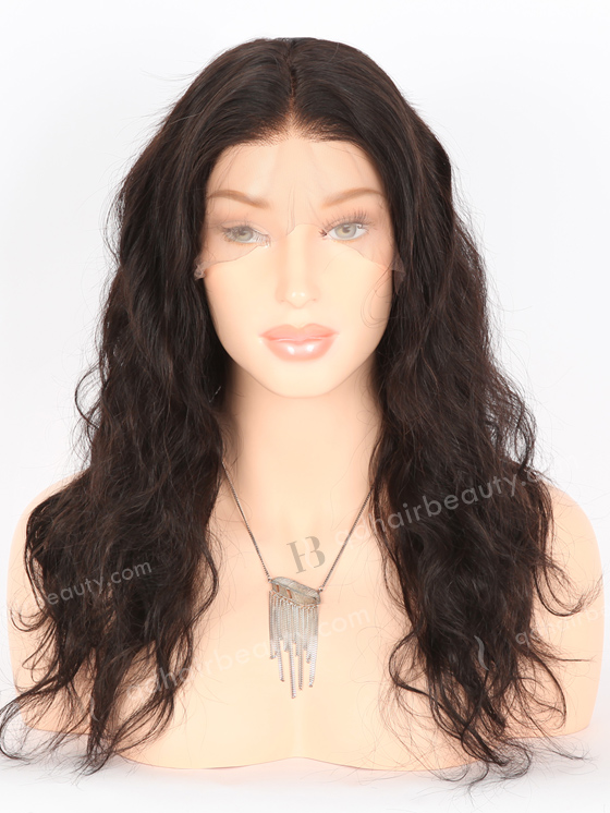 Cheap Full Lace Wigs 16" Natural Wave Natural Color Human Hair Lace Wigs FLW-01173