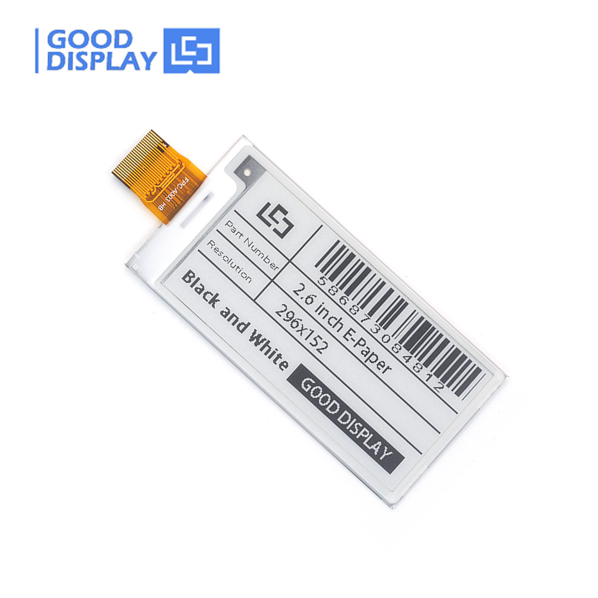 2.66 zoll E-Paper-Display GDEY0266T90, IC SSD1680, elektronische Tinte
