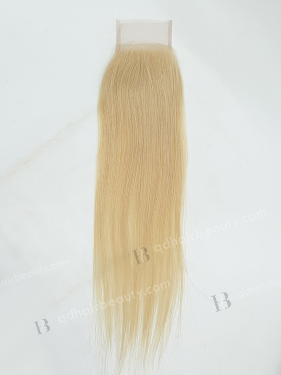 In Stock Malaysian Virgin Hair 18" Straight #613 Color Top Closure STC-365