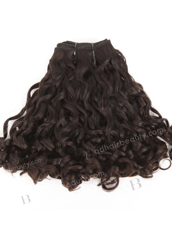 Top Quality 10'' Peruvian Virgin Curl As Pictures Natural Color Hair Wefts WR-MW-148