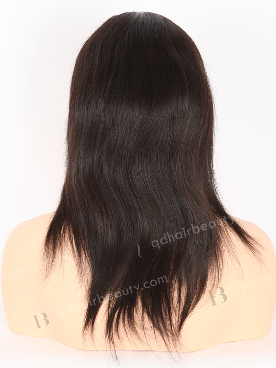 In Stock Brazilian Virgin Hair 12" Straight Natural Color Full Lace Wig FLW-04005
