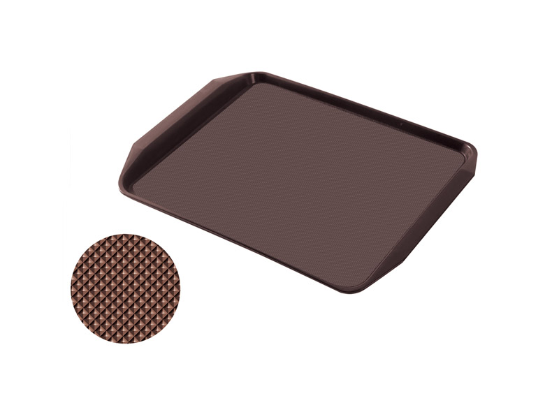 Square handle non-slip disc brown