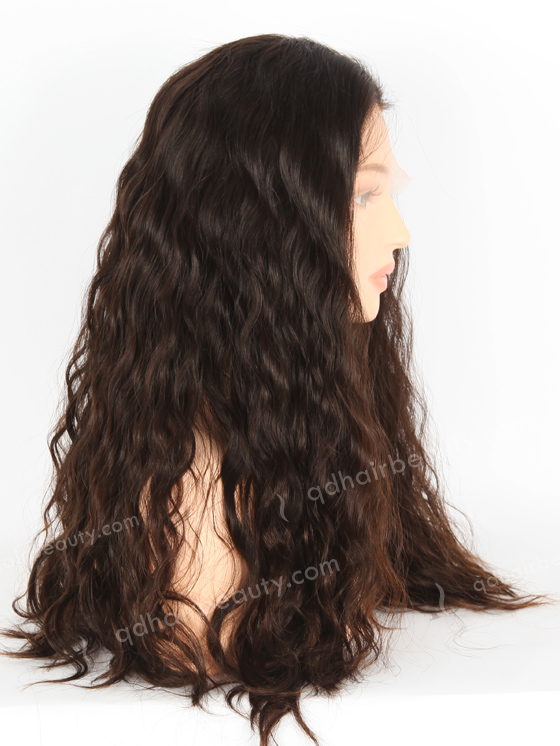 Natural Color 20'' Brazilian Virgin Hair Wavy Full Lace Wigs WR-LW-134