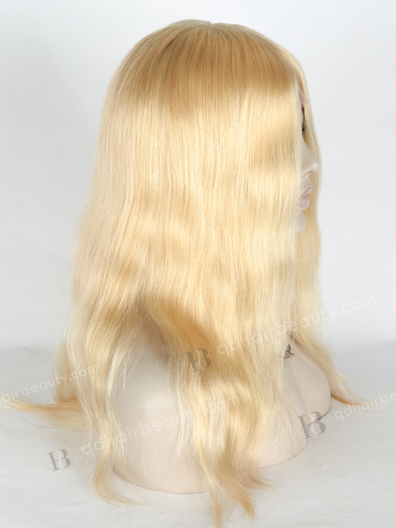 In Stock European Virgin Hair 16" Straight 24# Color Lace Front Silk Top Glueless Wig GLL-08032