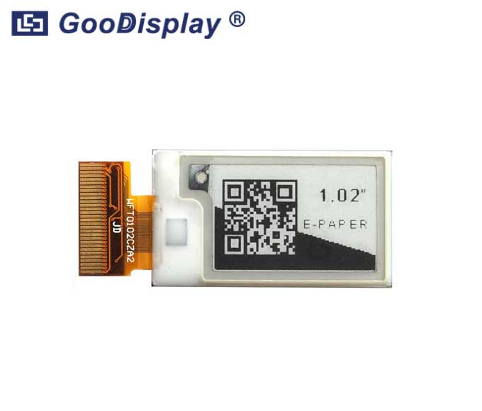 1.02寸电子水墨屏, 超小尺寸电子纸屏 GDEW0102T4 