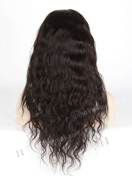 Indian Remy Hair 18" Natural Wavy Full Lace Human Hair Wig Natural Color FLW-01362