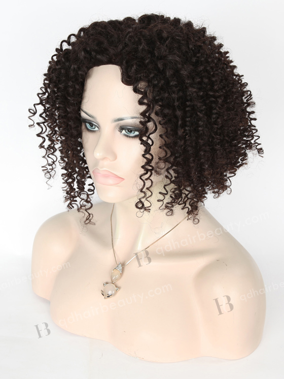 In Stock Indian Virgin Hair 18" Spiral Curl Natural Color Full Lace Glueless Wig GL-02009