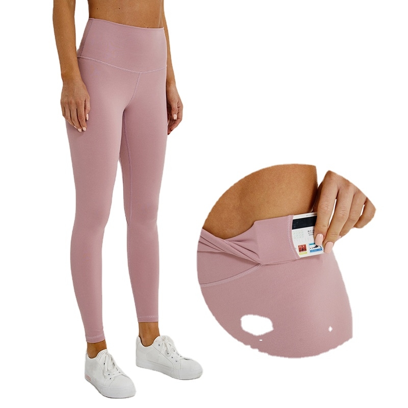High Waist Pocket Yoga Pants Athletic Butt Lifting Gym Leggins Spandex Compression Clothing Mujer Legging
