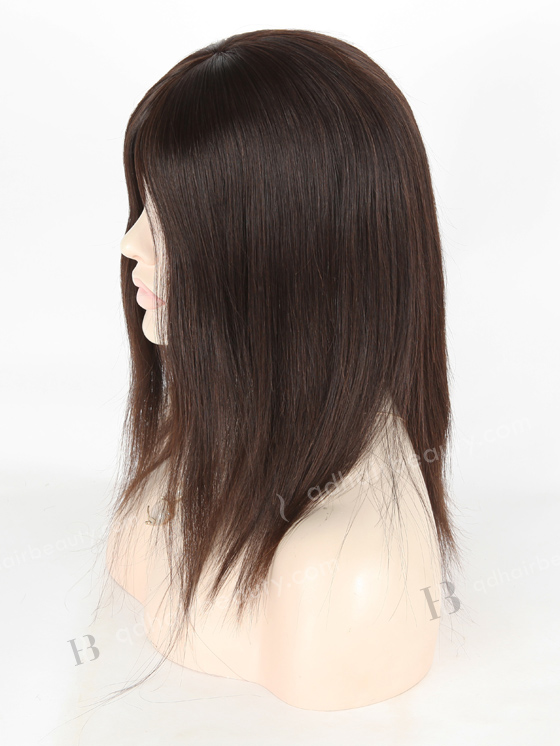 In Stock Chinese Virgin Hair 12" Straight Natural Color Silk Top Glueless Wig GL-07024
