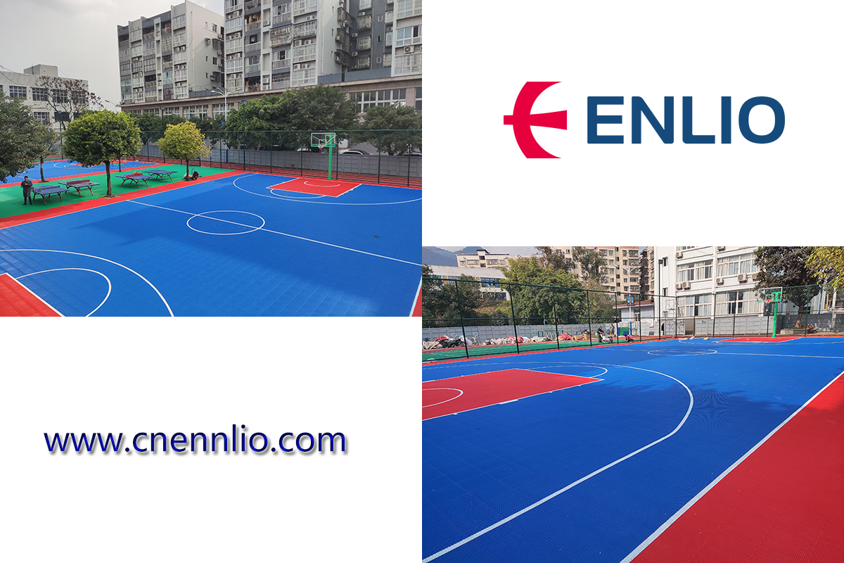 Enlio outdoor sports court tiles