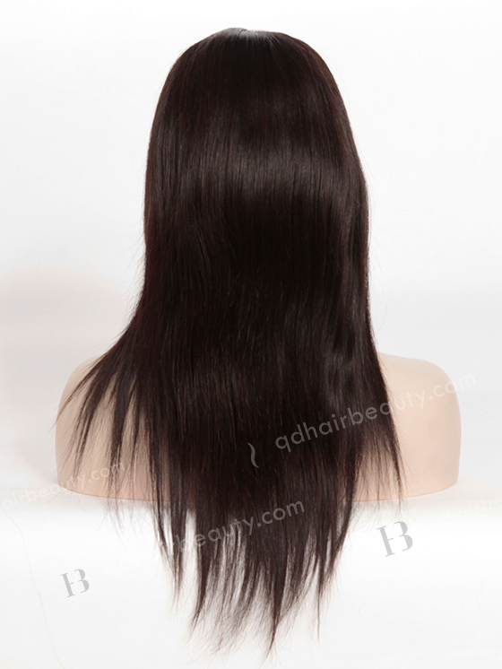 In Stock Brazilian Virgin Hair 14" Straight Natural Color Full Lace Wig FLW-04012