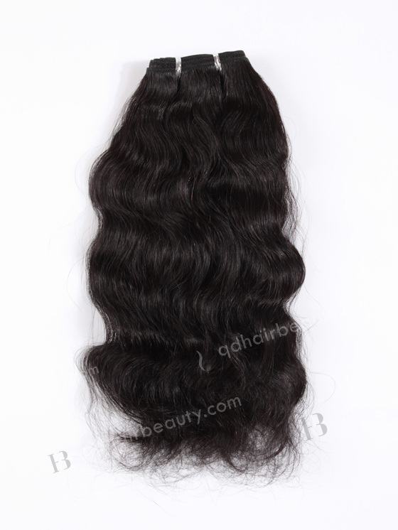 In Stock Brazilian Virgin Hair 16" Natural Wave 1B# Color Machine Weft SM-428