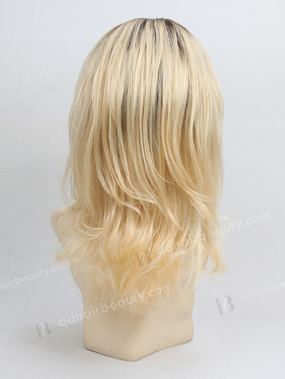 Dark Roots Blonde Layered Lace Wig WR-LW-015
