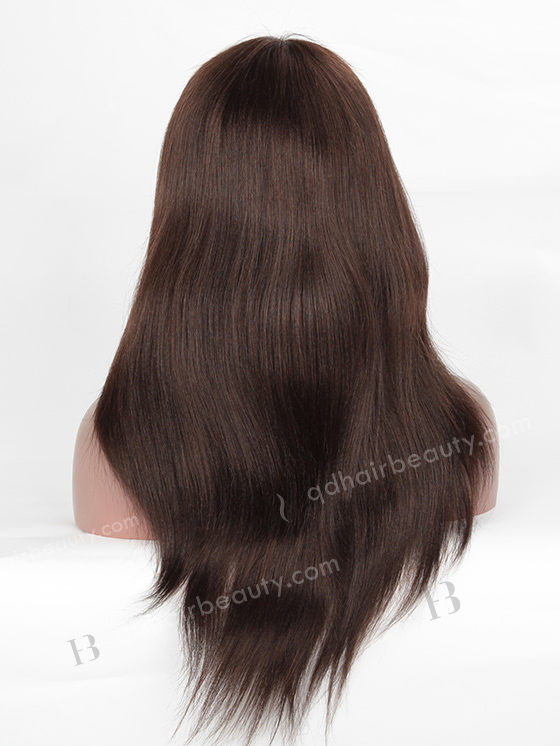 In Stock Indian Remy Hair 18" Light Yaki 2/3# Evenly Blended Color Full Lace Wig FLW-01466