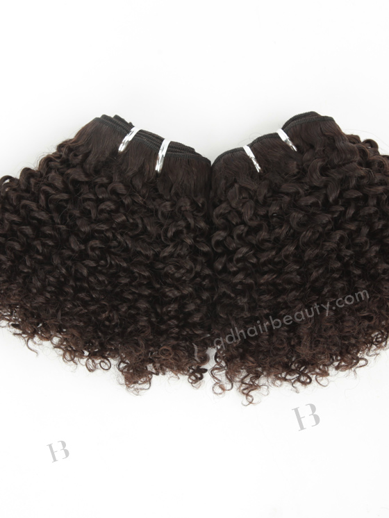 In Stock Brazilian Virgin Hair 10" Jeri Curl Natural Color Machine Weft SM-492