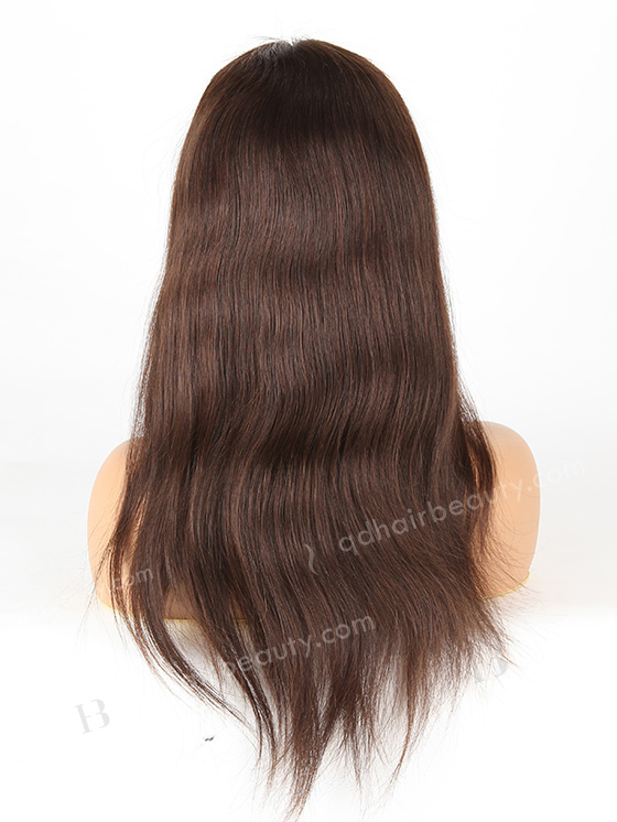 In Stock European Virgin Hair 18" Straight 2a# Color Silk Top Full Lace Wig STW-840