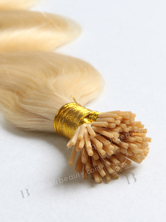 100 keratin tip human hair extension Brazilian virgin hair 18" body wave #613 color WR-PH-004