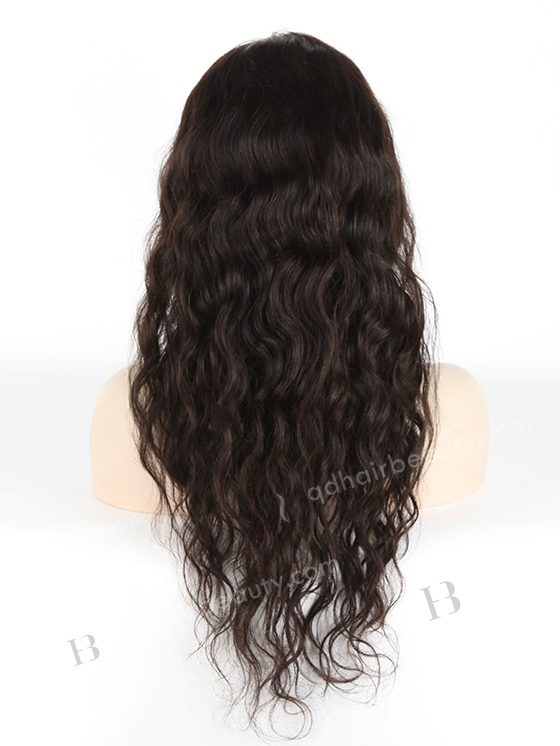 In Stock Indian Remy Hair 20" Natural Wave Natural Color Full Lace Wig FLW-01557