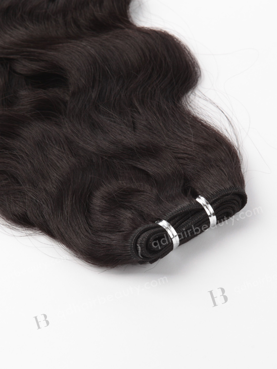 In Stock Indian Remy Hair 20" Natural Wave 1B# Color Machine Weft SM-185