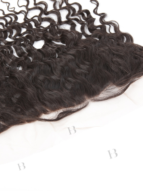 In Stock Brazilian Virgni Hair 14" Natural Curly Natural Color Lace Frontal SKF-074