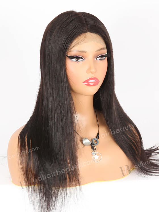 In Stock Brazilian Virgin Hair 18" Straight 1b# Color Full Lace Wig FLW-04269