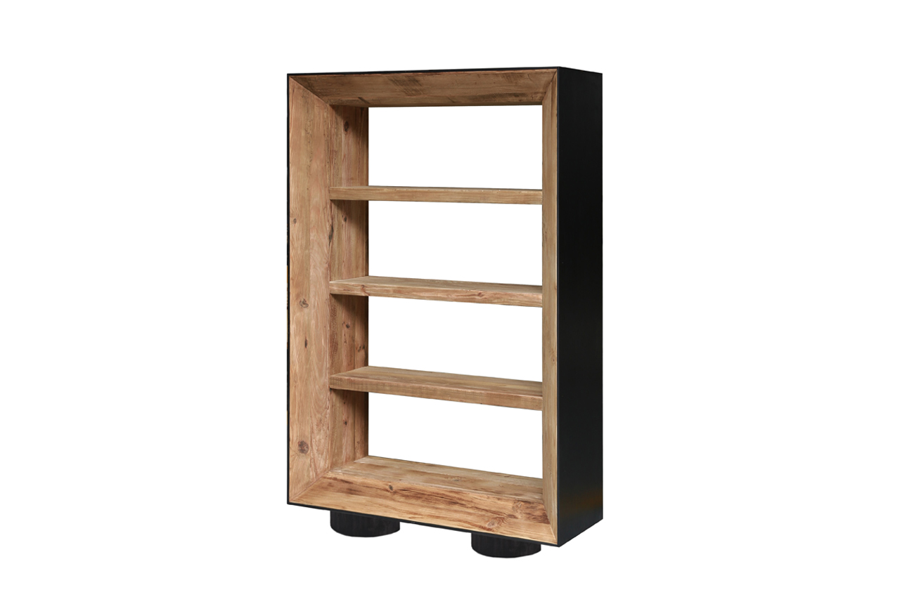 Y905 NORDIC STYLE IN RECLAIMED PINE WOOD BOOKCASE