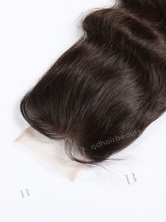 In Stock Malaysian Virgin Hair 12" Natural Straight Natural Color Top Closure STC-29