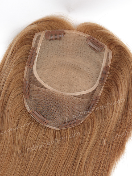 8A# Color 10'' European Virgin Human Hair Silk Top Lace Toppers WR-TC-082
