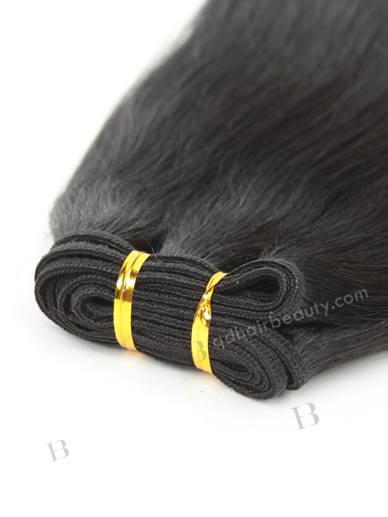 In Stock Indian Remy Hair 18" Yaki 1# Color Machine Weft SM-169