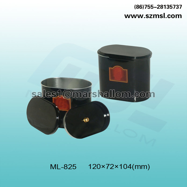 ML-825 Oval tin box