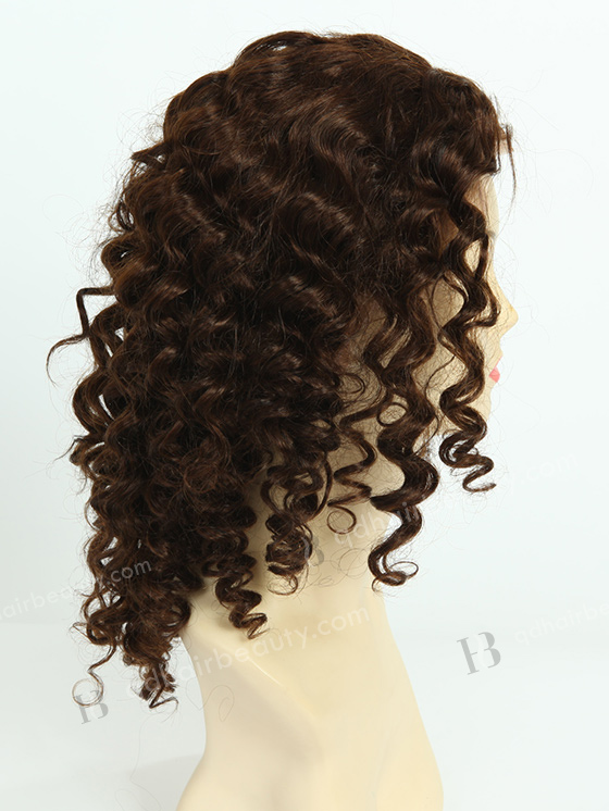 In Stock Brazilian Virgin Hair 16" Big Spiral Curl 4# with 2# Highlights Color Full Lace Wig FLW-04126