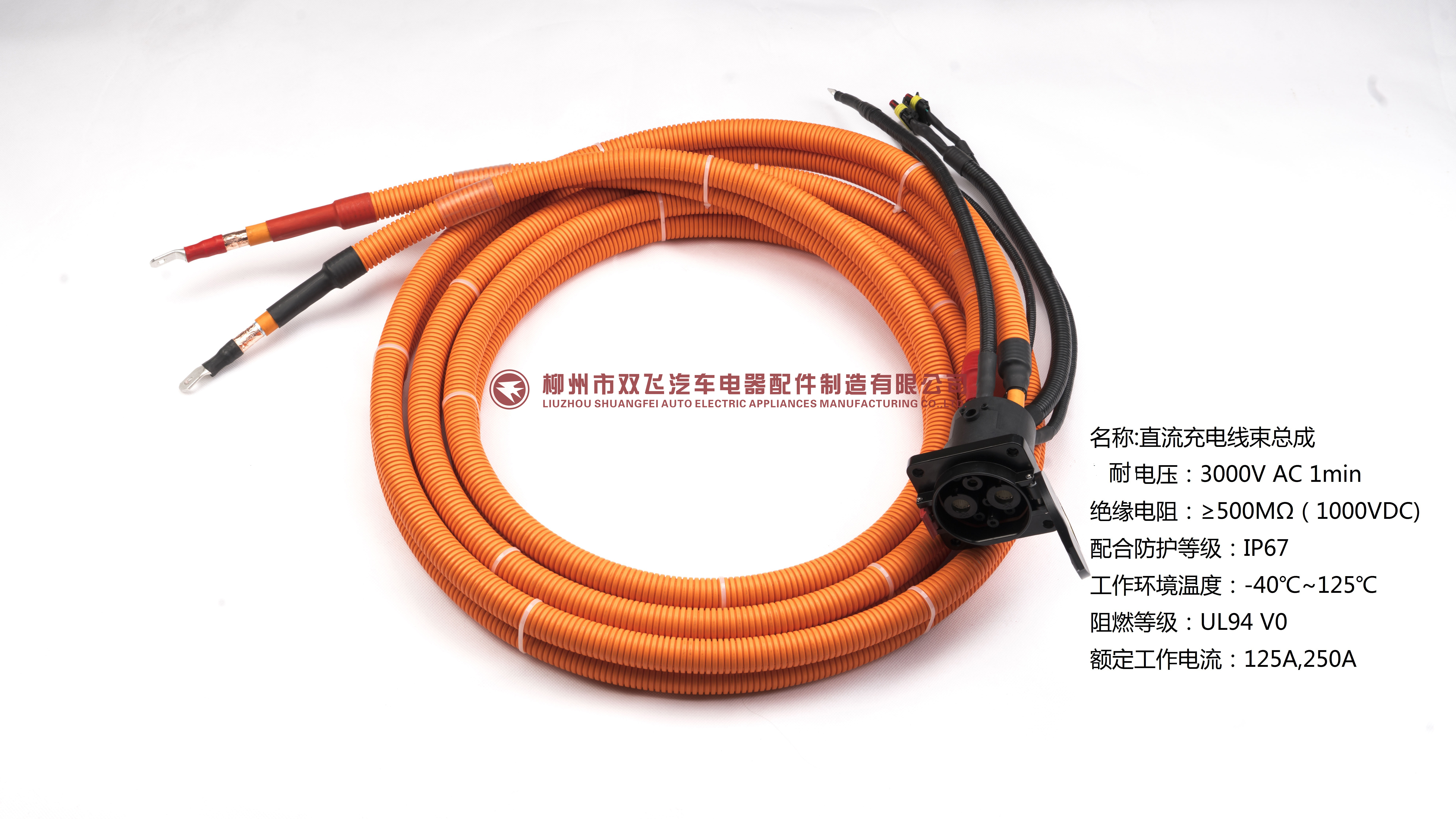 DC charging wire harness