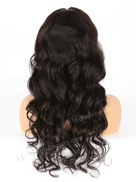 In Stock Indian Remy Hair 22" Ocean Wave Natural Color Lace Front Wig SLF-01249