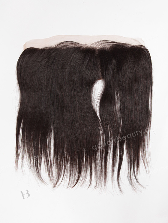 In Stock Indian Virgin Hair 12" Straight Natural Color Lace Frontal SKF-057