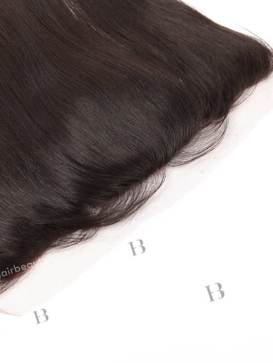 In Stock Indian Virgin Hair 14" Straight Natural Color Silk Top Lace Frontal SKF-066
