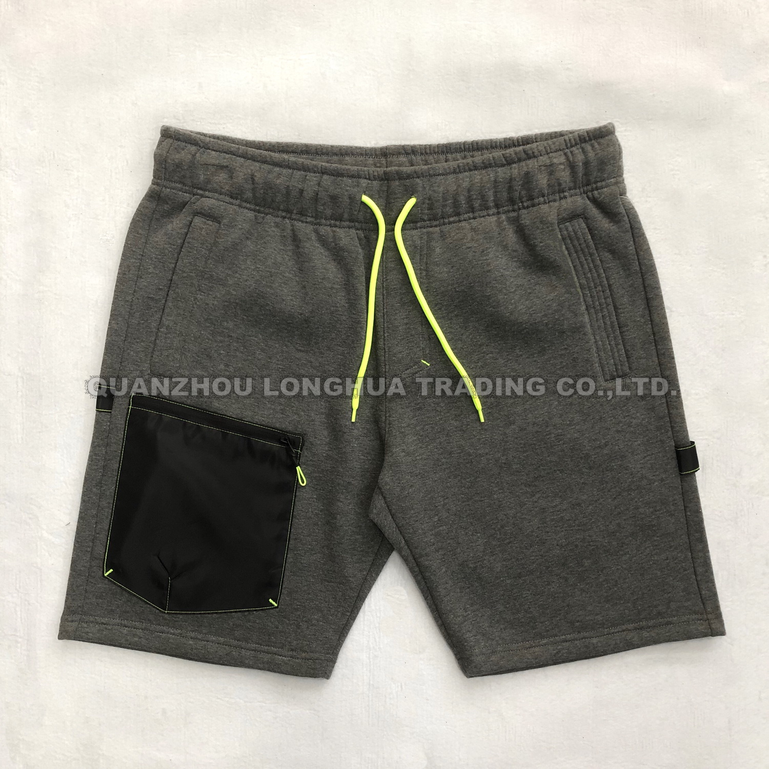 Men′s Boy′s Knitting Shorts Tc Fleece Oxford Fabric with PU Coating Apparel Jeans Trousers Kids Wear Pants Knitwear