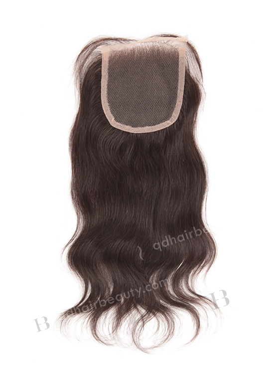 In Stock Indian Remy Hair 10" Natural Straight Natural Color Top Closure STC-109