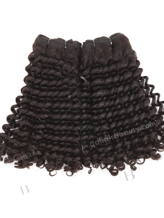In Stock 5A Peruvian Virgin Hair 16" Double Drawn Baby Curl) Natural Color Machine Weft SM-6159