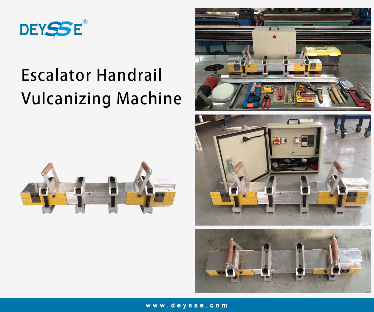 The escalator handrail vulcanizing machine
