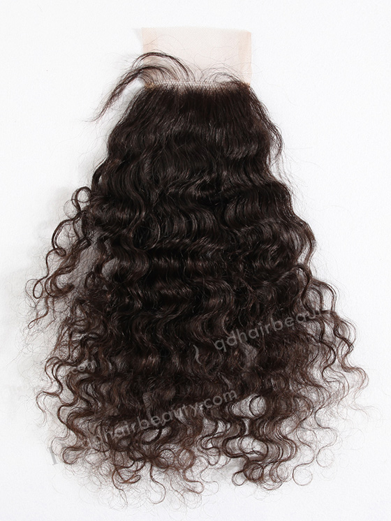 In Stock Brazilian Virgin Hair 12" Molado Curl Natural Color Top Closure STC-105