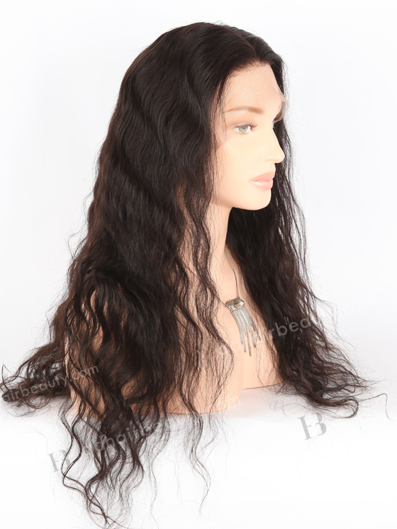 In Stock Brazilian Virgin Hair 22" Natural Wave Natural Color Full Lace Wig FLW-04107