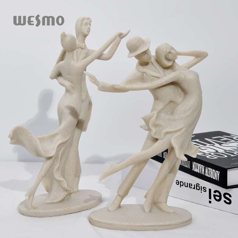 Art resin statue angle dance table decoration for home