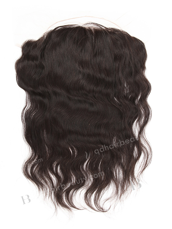 Indian Remy Hair 16" Natural Wave Natural Color Lace Frontal WR-LF-011