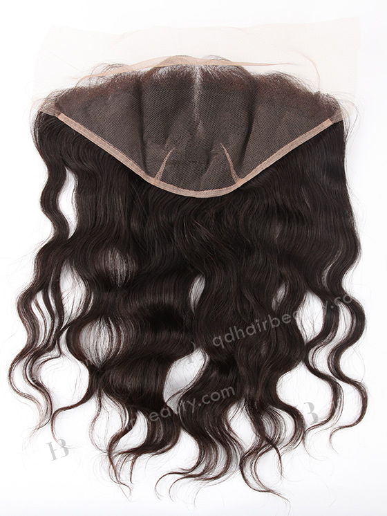 In Stock Indian Virgin Hair 16" Natural Straight Natural Color Lace Frontal SKF-022