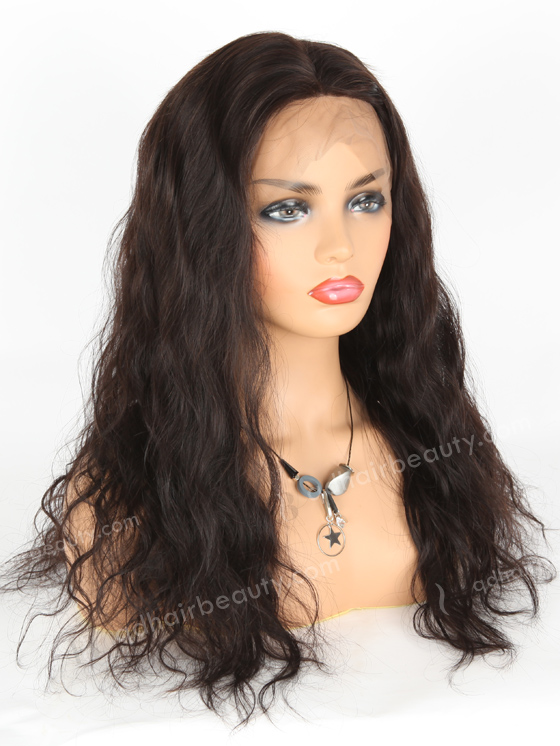 In Stock Indian Remy Hair 20" Natural Wave Natural Color 360 Lace Wig 360LW-01017