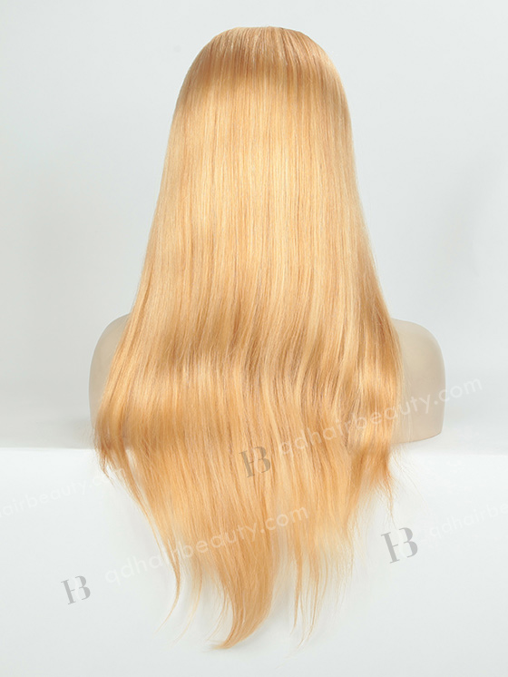 In Stock European Virgin Hair 20" Straight 27/613# Highlights Color Silk Top Glueless Wig GL-08022
