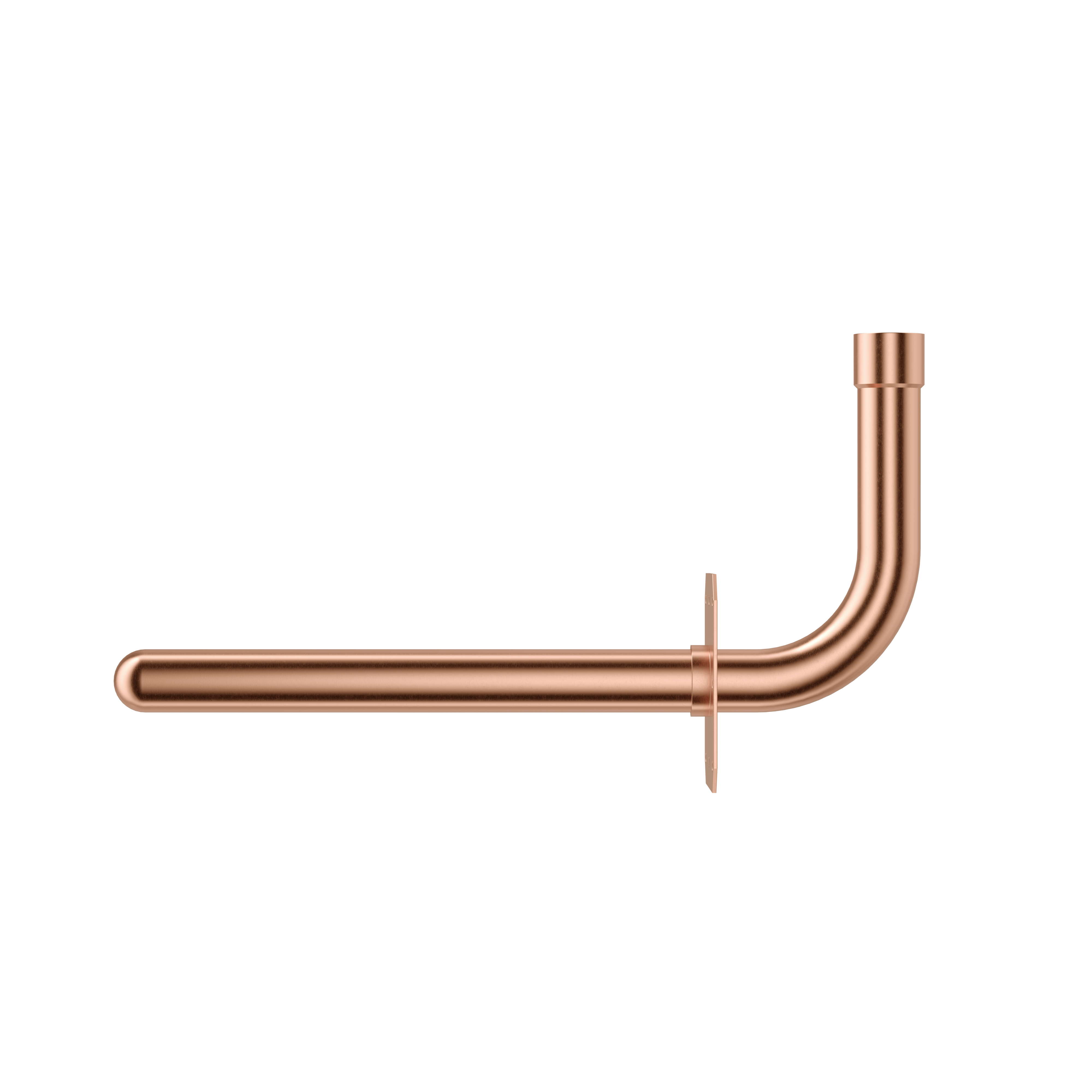 Copper Stub Out 1/2" Sweat Elbow with Flange 3-1/2" x 6"/8"/10" Long