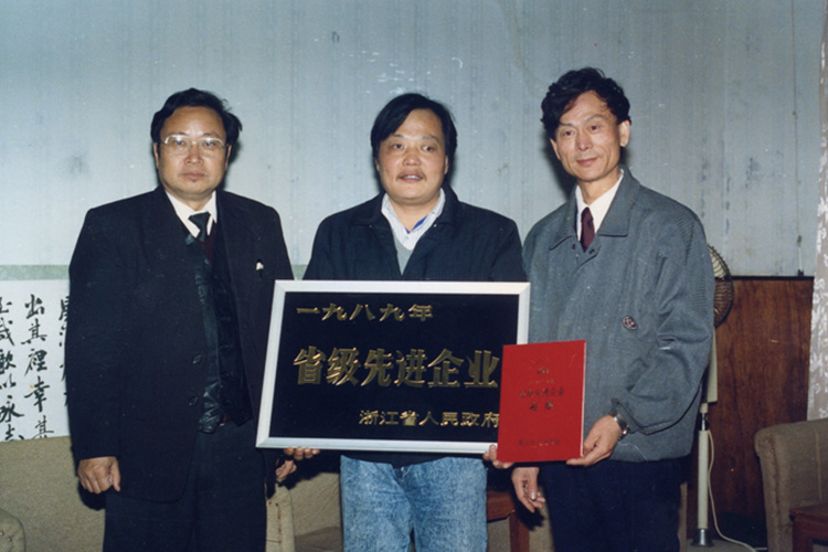 1989年，振石股份公司荣获省级先进企业称号
