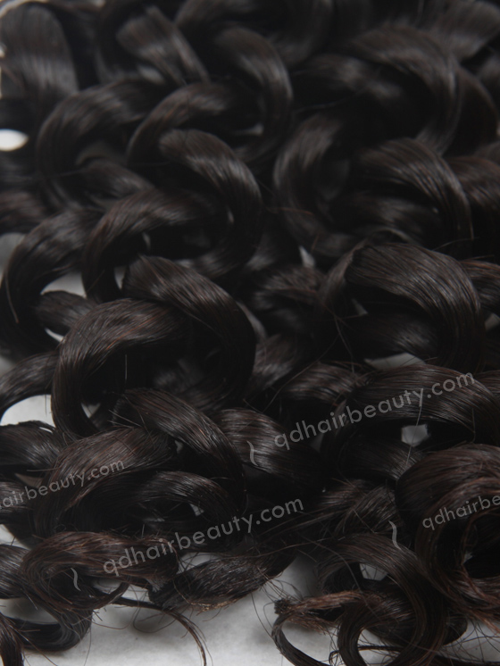 In Stock 7A Peruvian Virgin Hair 16" Double Drawn Spring Curl Natural Color Machine Weft SM-662