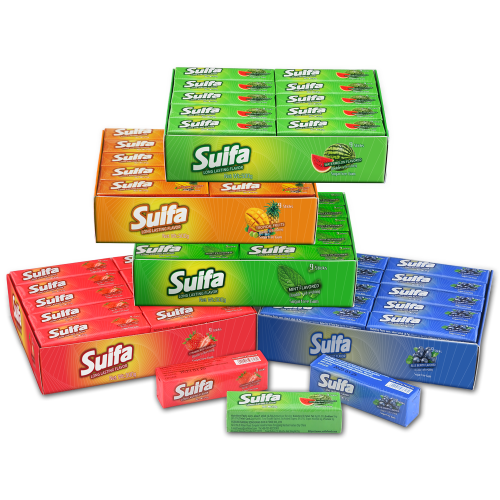 9 Sticks Fruity Halal Chewing Gum